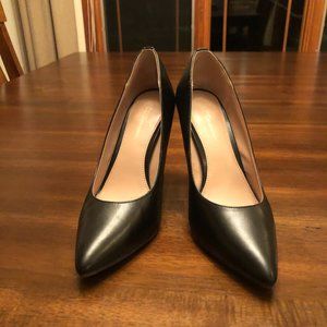 BCBGeneration Black Leather Pumps High Heels